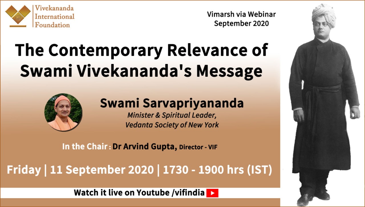 The Contemporary Relevance of Swami Vivekananda's Message