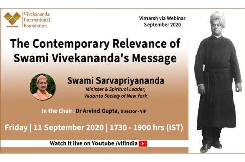 The Contemporary Relevance of Swami Vivekananda's Message