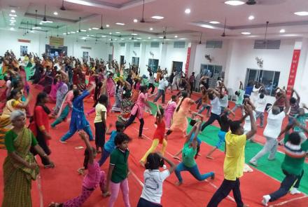 INTERNATIONAL YOGA DAY AT RAMESWARAM