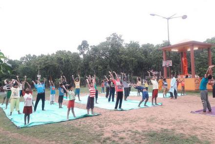 INTERNATIONAL YOGA DAY CELEBRATION AT PASCHIM BANGA PRANT