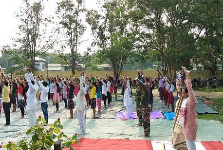 INTERNATIONAL YOGA DAY MANGALDAI DEOMORNOI MANGALDAI TOWN GARUKHUTI CHAPAI DAAHI BORERI