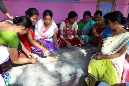 workshop of weaving in Mangaldoi