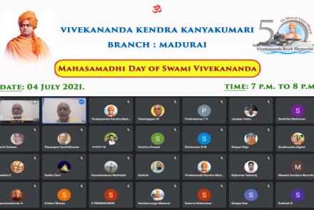 Swamiji Mahasamadhi day at Madurai 2021