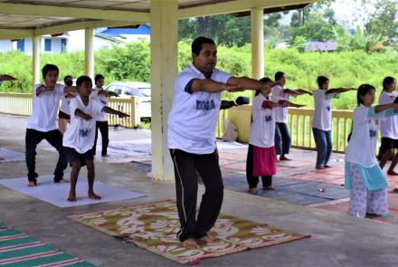 International Day of Yoga celebrated at Wakro