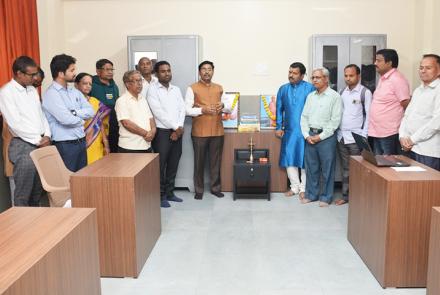 Shri. Ankush Chavan Ji inaugurating the Library