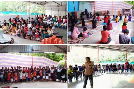 The glimpses of the Personality Development Camp at Edavilangu Village