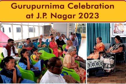 Gurupurnima Celebration at J.P. Nagar 2023