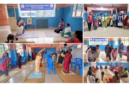 Glimpses from Yoga Satra at Thiruvananthapuram, July 2023