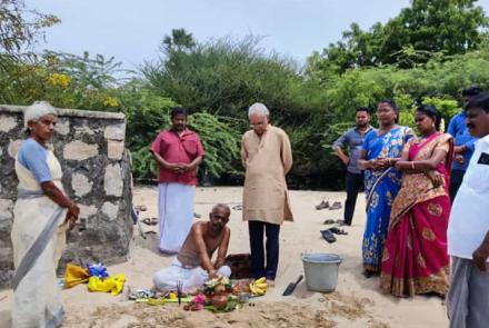 Bhoomi Puja for Simha Theertham Renovation at Rameswaram by VK-NARDEP