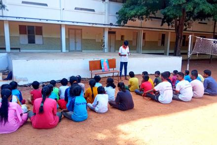 Samskar Varga at TVS Higher Secondary School, Madurai – July 2023