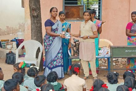 Prize distribution at Cultural Competitions at Ramanathapuram by VKRDP