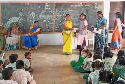 Prize distribution during Cultural Competitions at Karungulam, Thoothukudi