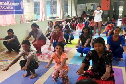 Practical session in Yoga Satra at Thiruvananthapuram, September 2023