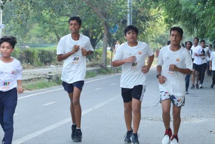 Run for Universal Brotherhood Day at Delhi