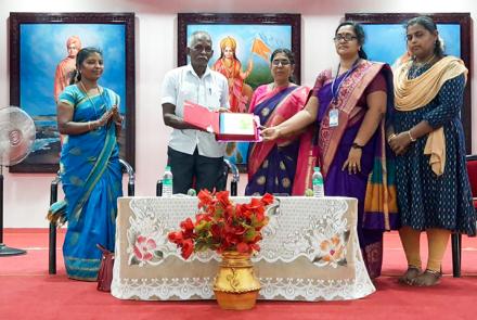 Magazine release during Children's Day Celebration at VKV Kanyakumari