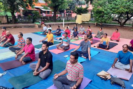 Participants of Suryanamaskar Yagna at Chennai