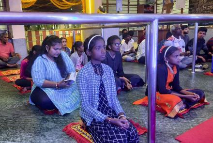 Bhajan Sandhya after Temple Cleaning Seva Activity at Bengaluru