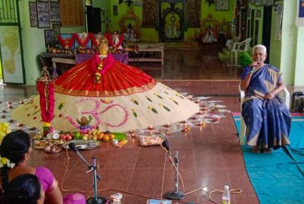 Asiyurai during Grand Anna Puja at Paramakudi