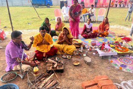 प्रकल्प भवन का भूमि पूजन - बिहार झारखण्ड प्रान्त