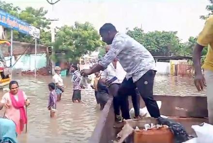 Flood Relief Work in Thoothukudi – 21-12-2023