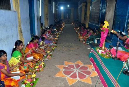 Thiruvilakku Puja (Deepa Puja) Held at Tenkasi for Universal Well-being 01