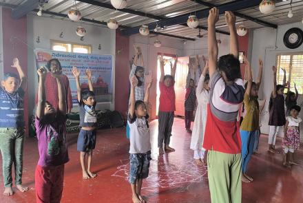 International Day of Yoga Celebration at Samhita School of Performing Arts – Karnataka Prant 01