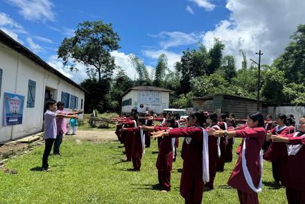 International Day of Yoga Celebration at Siang Vibhag