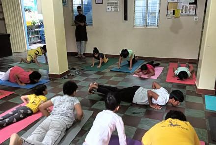 International Day of Yoga Celebration at Kendra Karyalaya in Hebbal