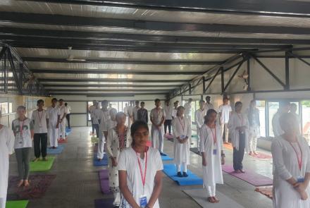 International Day of Yoga Celebration at REVA College in Bengaluru