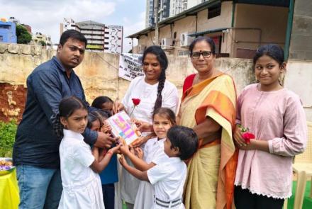International Day of Yoga Celebration at Ashraya Vidya Kendra in Bengaluru