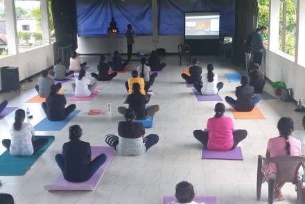 International Day of Yoga 2025 Celebrations at Samadhi Yoga Sewana in Sri Lanka